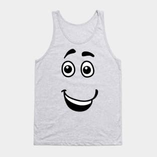 funny comic cartoon face Tank Top